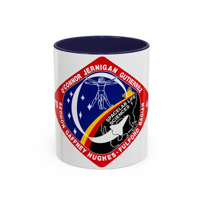 STS 40 (NASA) Accent Coffee Mug 11oz Navy - Go Mug Yourself