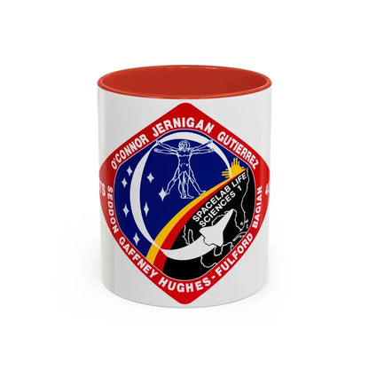 STS 40 (NASA) Accent Coffee Mug 11oz Red - Go Mug Yourself