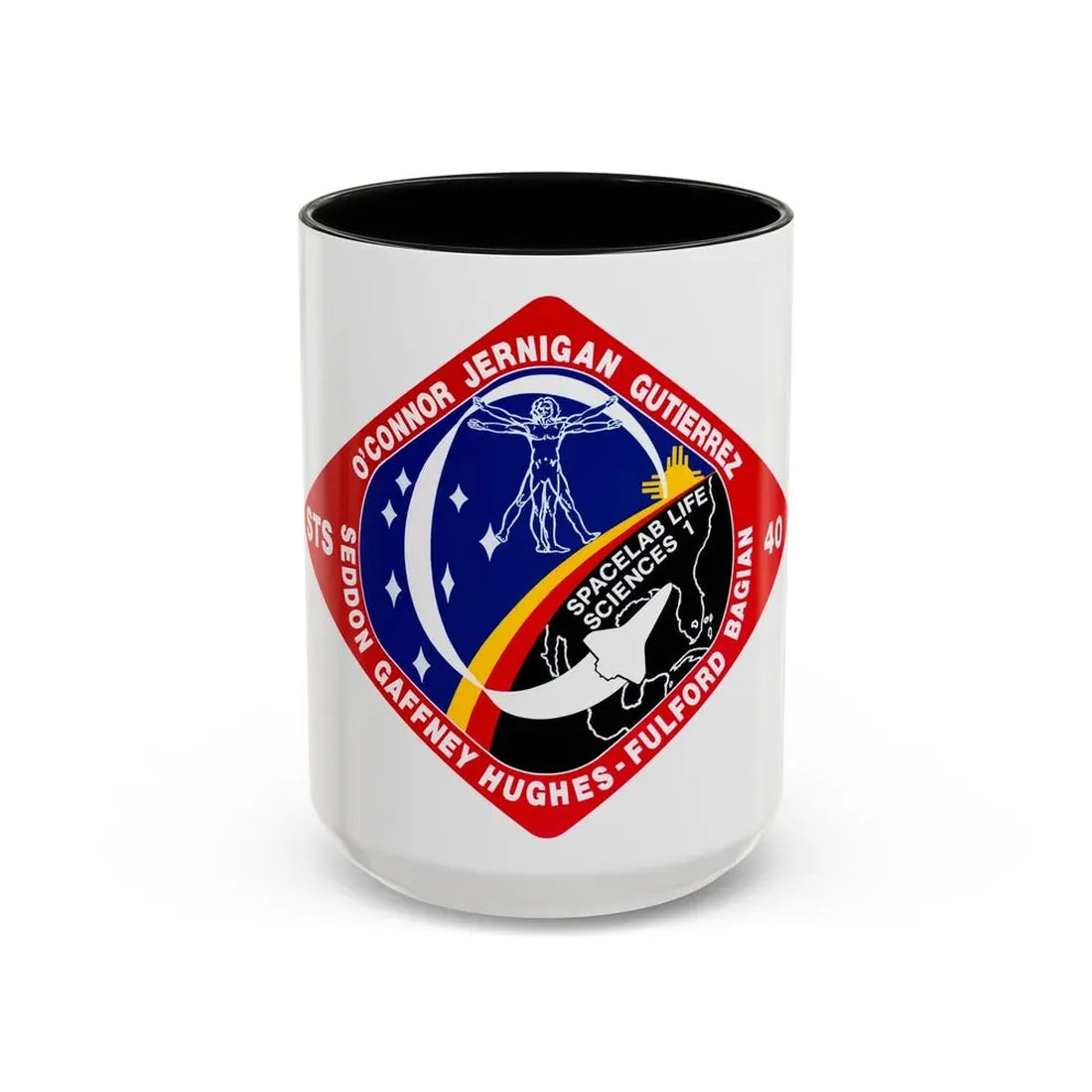STS 40 (NASA) Accent Coffee Mug 15oz Black - Go Mug Yourself