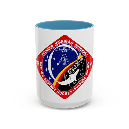 STS 40 (NASA) Accent Coffee Mug 15oz Light Blue - Go Mug Yourself