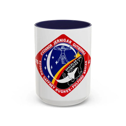STS 40 (NASA) Accent Coffee Mug 15oz Navy - Go Mug Yourself