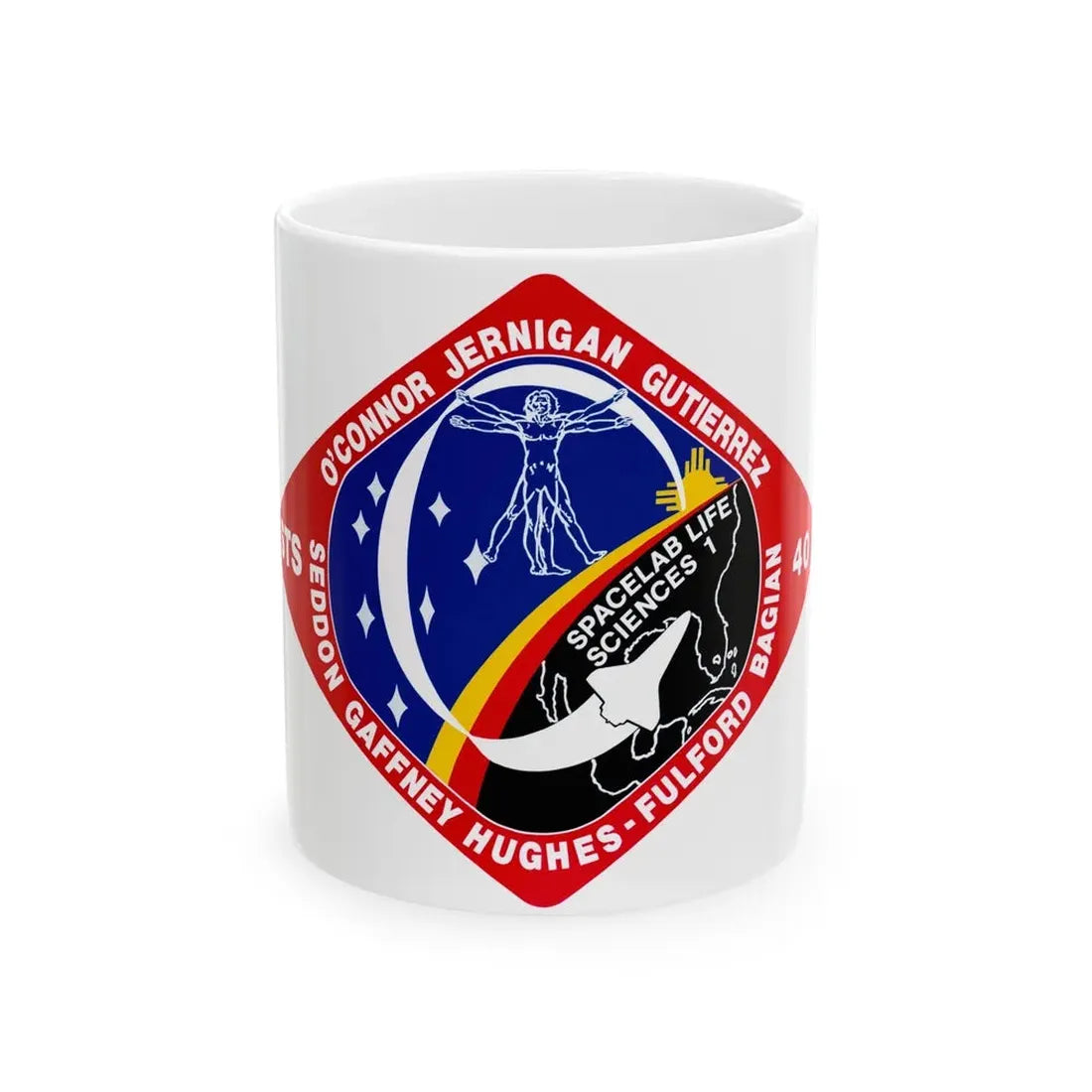 STS 40 (NASA) White Coffee Mug 11oz - Go Mug Yourself