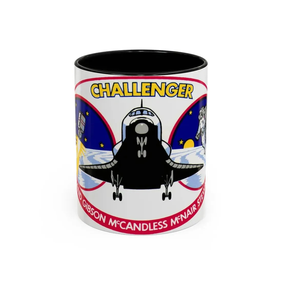 STS 41 b (NASA) Accent Coffee Mug 11oz Black - Go Mug Yourself