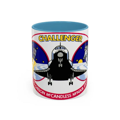 STS 41 b (NASA) Accent Coffee Mug 11oz Light Blue - Go Mug Yourself