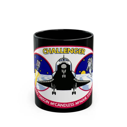 STS 41 b (NASA) Black Coffee Mug 11oz - Go Mug Yourself