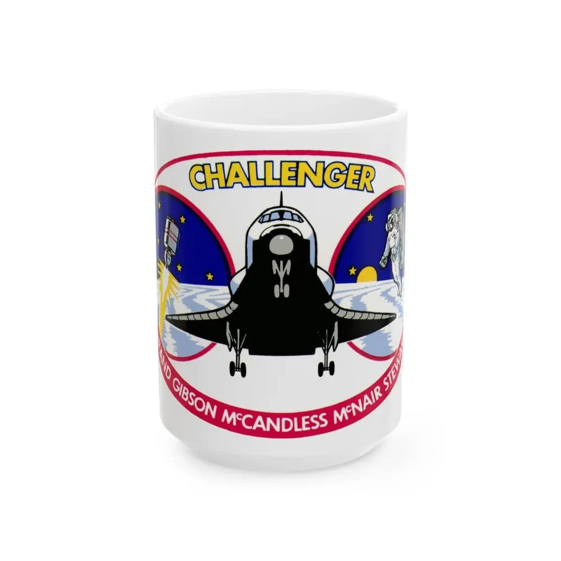 STS 41 b (NASA) White Coffee Mug 15oz - Go Mug Yourself