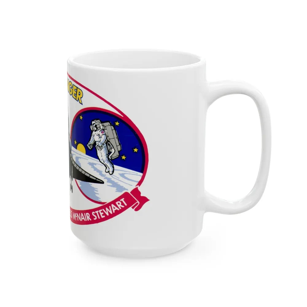 STS 41 b (NASA) White Coffee Mug-Go Mug Yourself