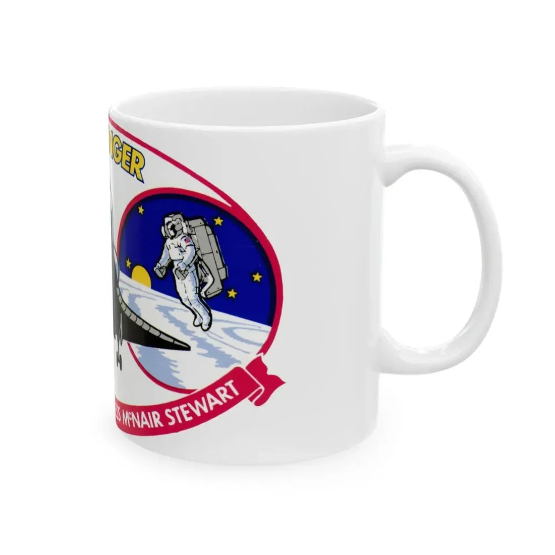 STS 41 b (NASA) White Coffee Mug - Go Mug Yourself