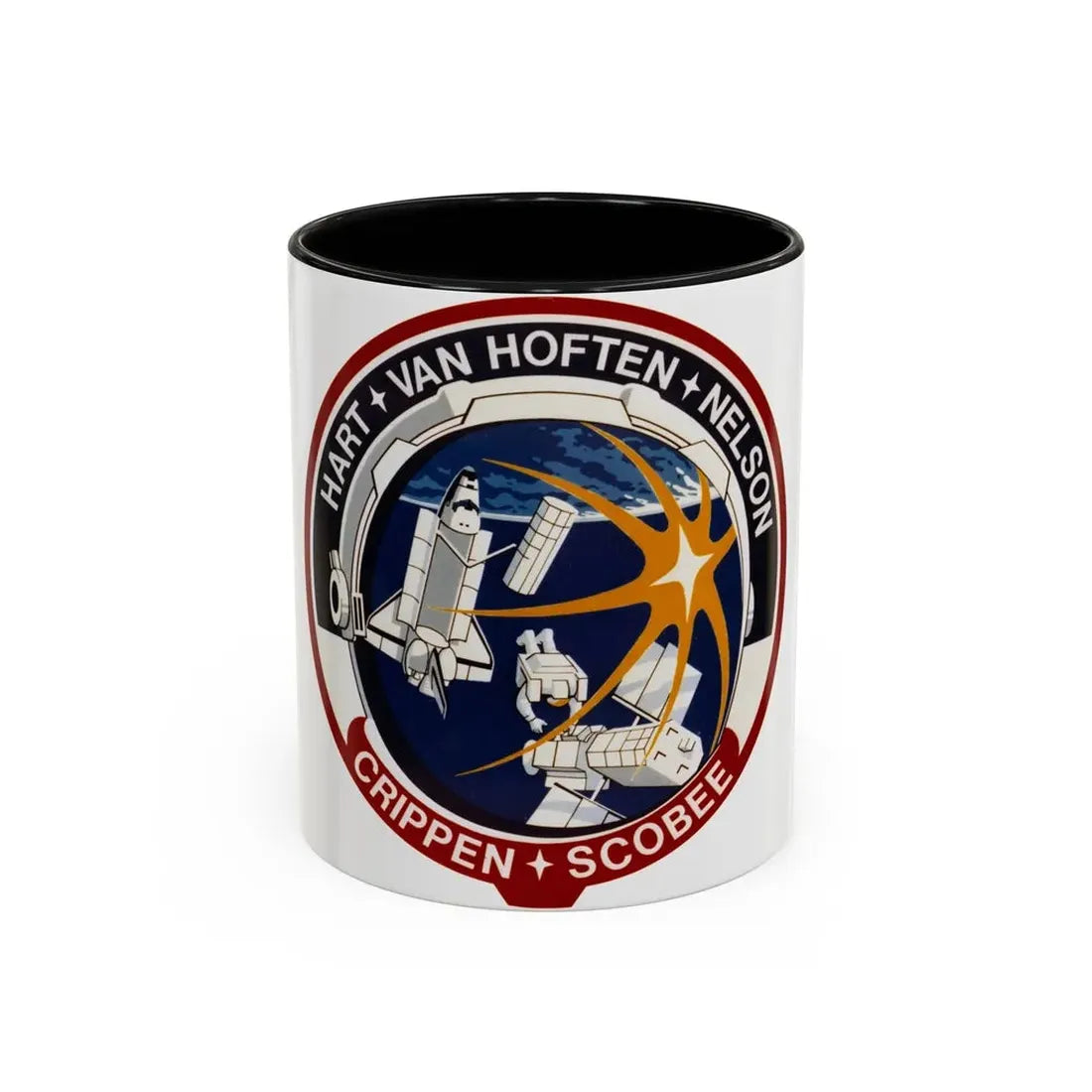 STS 41 C (NASA) Accent Coffee Mug 11oz Black - Go Mug Yourself