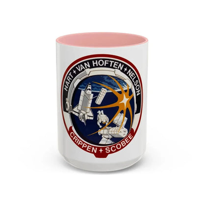 STS 41 C (NASA) Accent Coffee Mug 15oz Pink - Go Mug Yourself