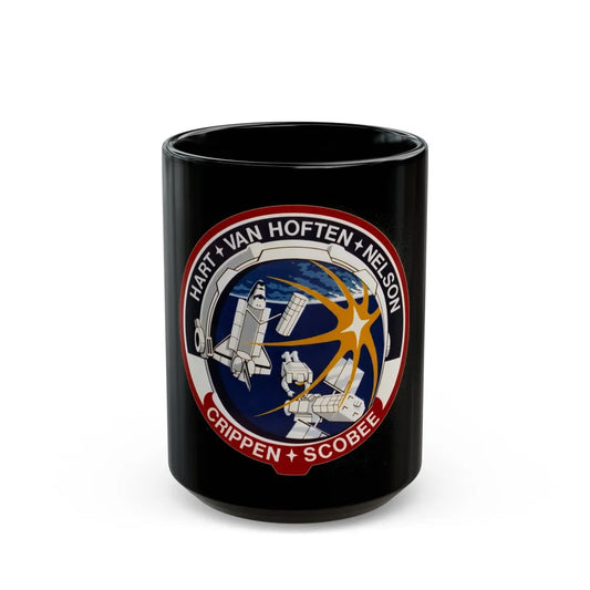 STS 41 C (NASA) Black Coffee Mug-15oz-Go Mug Yourself