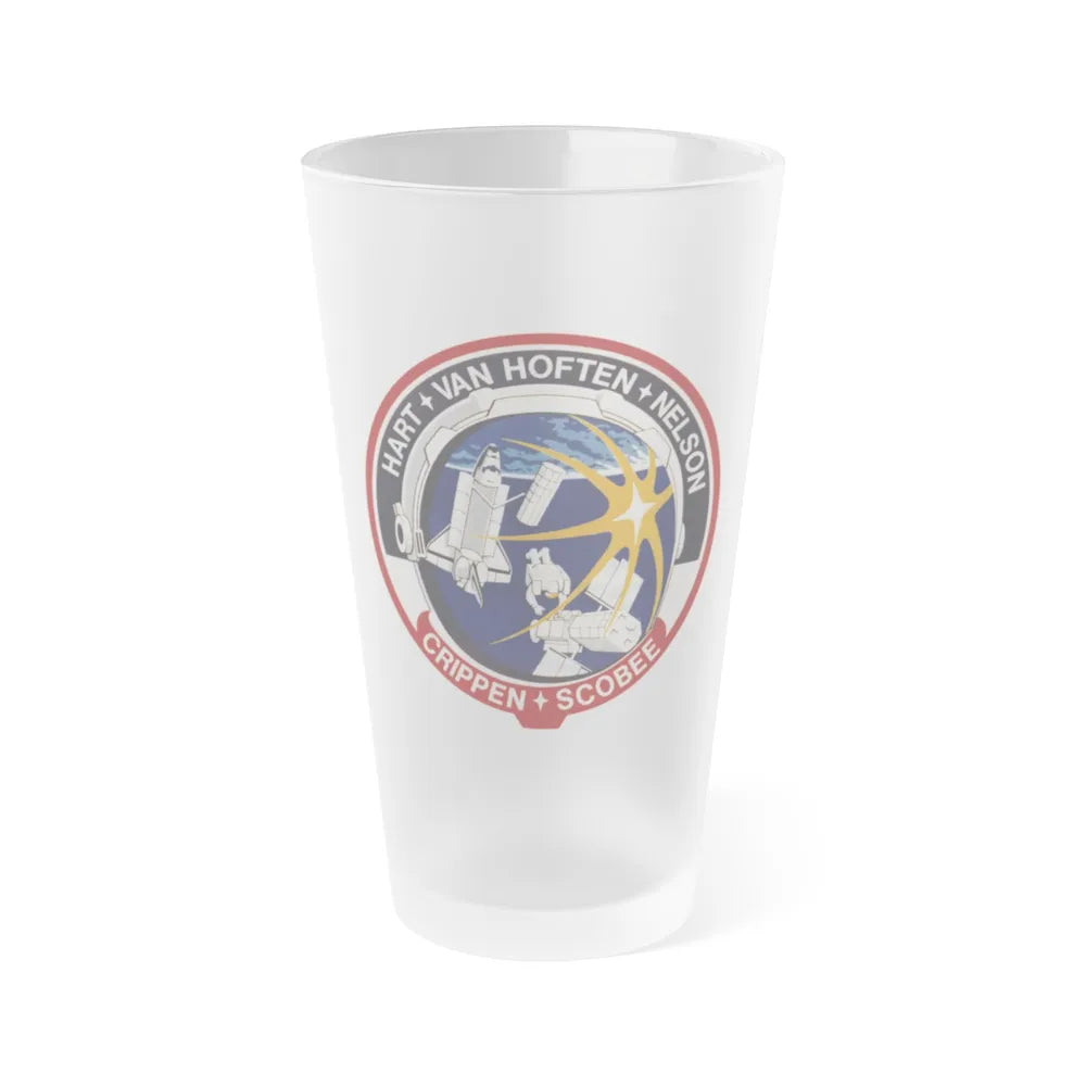 STS 41 C (NASA) Frosted Pint Glass 16oz-Go Mug Yourself