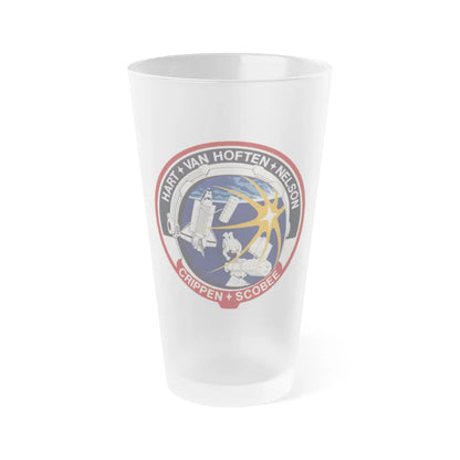 STS 41 C (NASA) Frosted Pint Glass 16oz-Go Mug Yourself