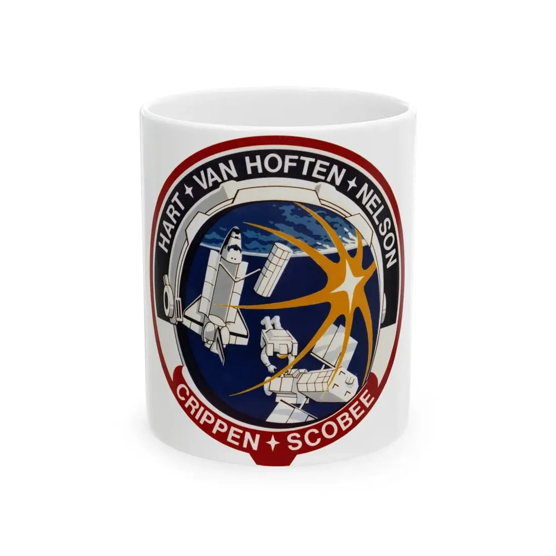 STS 41 C (NASA) White Coffee Mug 11oz - Go Mug Yourself