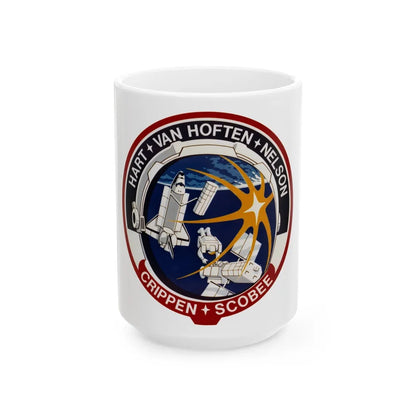 STS 41 C (NASA) White Coffee Mug-15oz-Go Mug Yourself