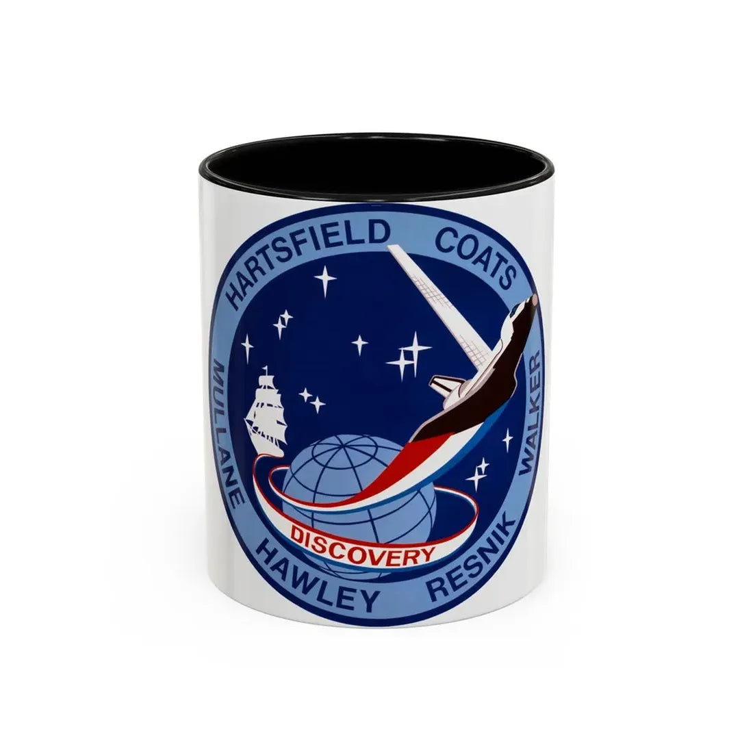 STS 41 d (NASA) Accent Coffee Mug 11oz Black - Go Mug Yourself