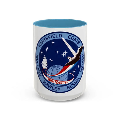 STS 41 d (NASA) Accent Coffee Mug 15oz Light Blue - Go Mug Yourself