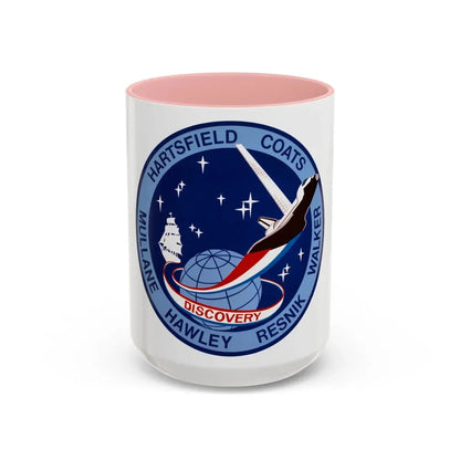 STS 41 d (NASA) Accent Coffee Mug 15oz Pink - Go Mug Yourself