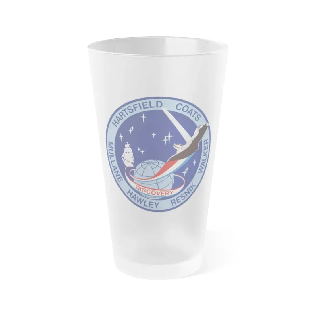 STS 41 d (NASA) Frosted Pint Glass 16oz Default Title - Go Mug Yourself