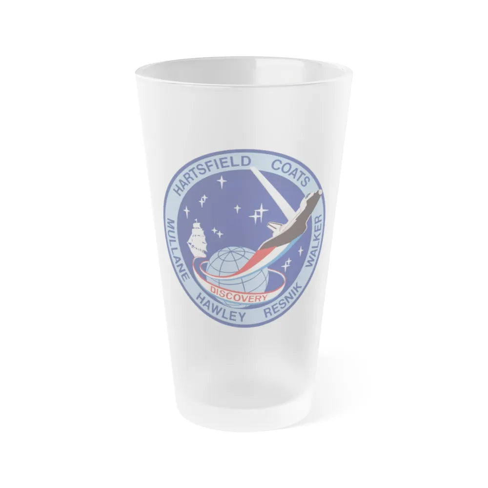 STS 41 d (NASA) Frosted Pint Glass 16oz-Go Mug Yourself