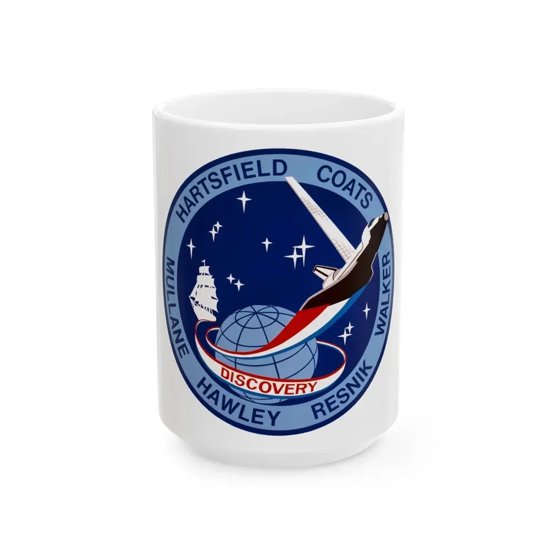 STS 41 d (NASA) White Coffee Mug 15oz - Go Mug Yourself