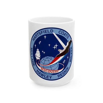 STS 41 d (NASA) White Coffee Mug 15oz - Go Mug Yourself