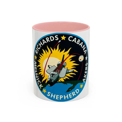 STS 41 (NASA) Accent Coffee Mug 11oz Pink - Go Mug Yourself