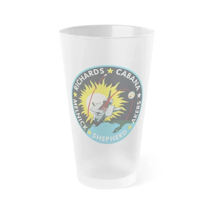 STS 41 (NASA) Frosted Pint Glass 16oz 16oz Frosted - Go Mug Yourself