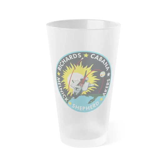 STS 41 (NASA) Frosted Pint Glass 16oz 16oz Frosted - Go Mug Yourself