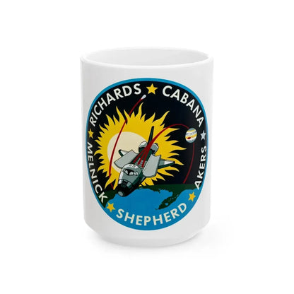 STS 41 (NASA) White Coffee Mug 15oz - Go Mug Yourself