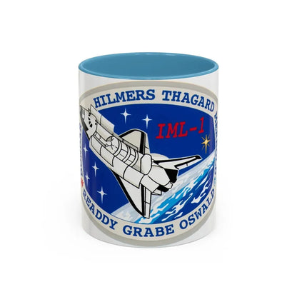 STS 42 (NASA) Accent Coffee Mug 11oz Light Blue - Go Mug Yourself