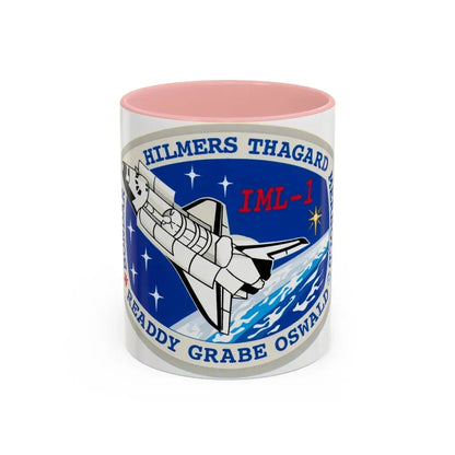 STS 42 (NASA) Accent Coffee Mug 11oz Pink - Go Mug Yourself