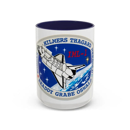 STS 42 (NASA) Accent Coffee Mug 15oz Navy - Go Mug Yourself