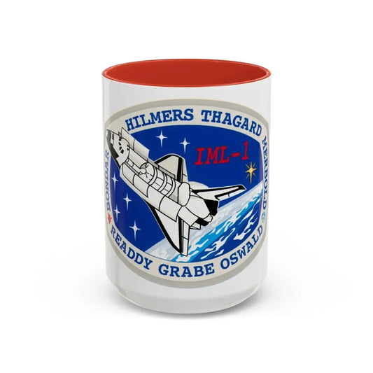 STS 42 (NASA) Accent Coffee Mug 15oz Red - Go Mug Yourself