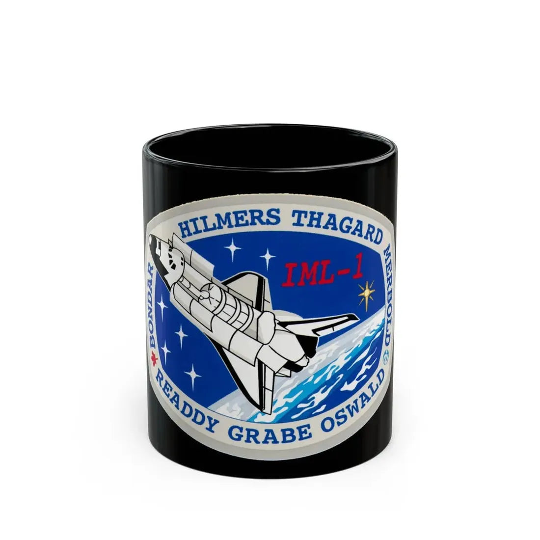 STS 42 (NASA) Black Coffee Mug 11oz - Go Mug Yourself