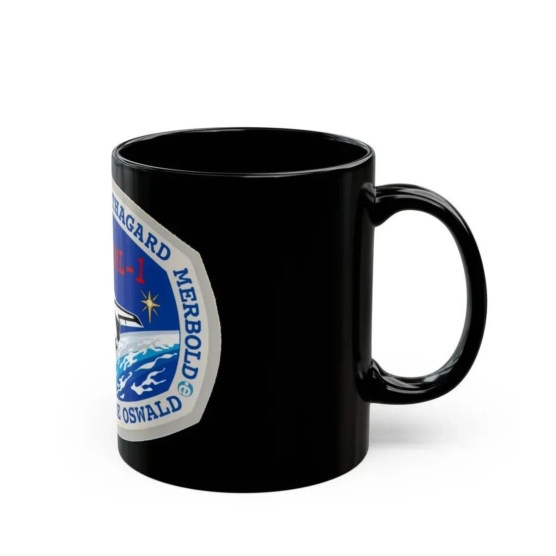 STS 42 (NASA) Black Coffee Mug - Go Mug Yourself