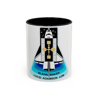 STS 43 (NASA) Accent Coffee Mug 11oz Black - Go Mug Yourself