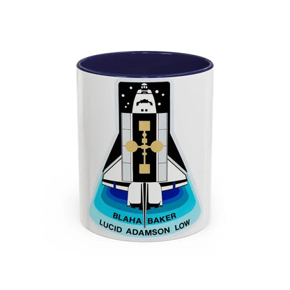 STS 43 (NASA) Accent Coffee Mug 11oz Navy - Go Mug Yourself