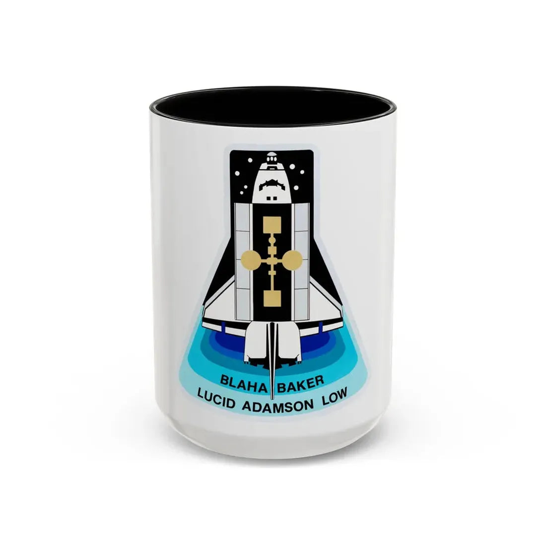 STS 43 (NASA) Accent Coffee Mug 15oz Black - Go Mug Yourself