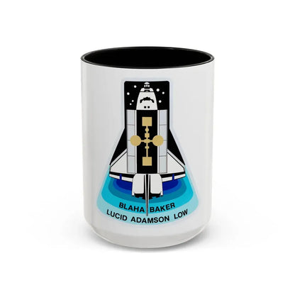 STS 43 (NASA) Accent Coffee Mug 15oz Black - Go Mug Yourself