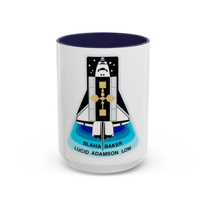 STS 43 (NASA) Accent Coffee Mug 15oz Navy - Go Mug Yourself