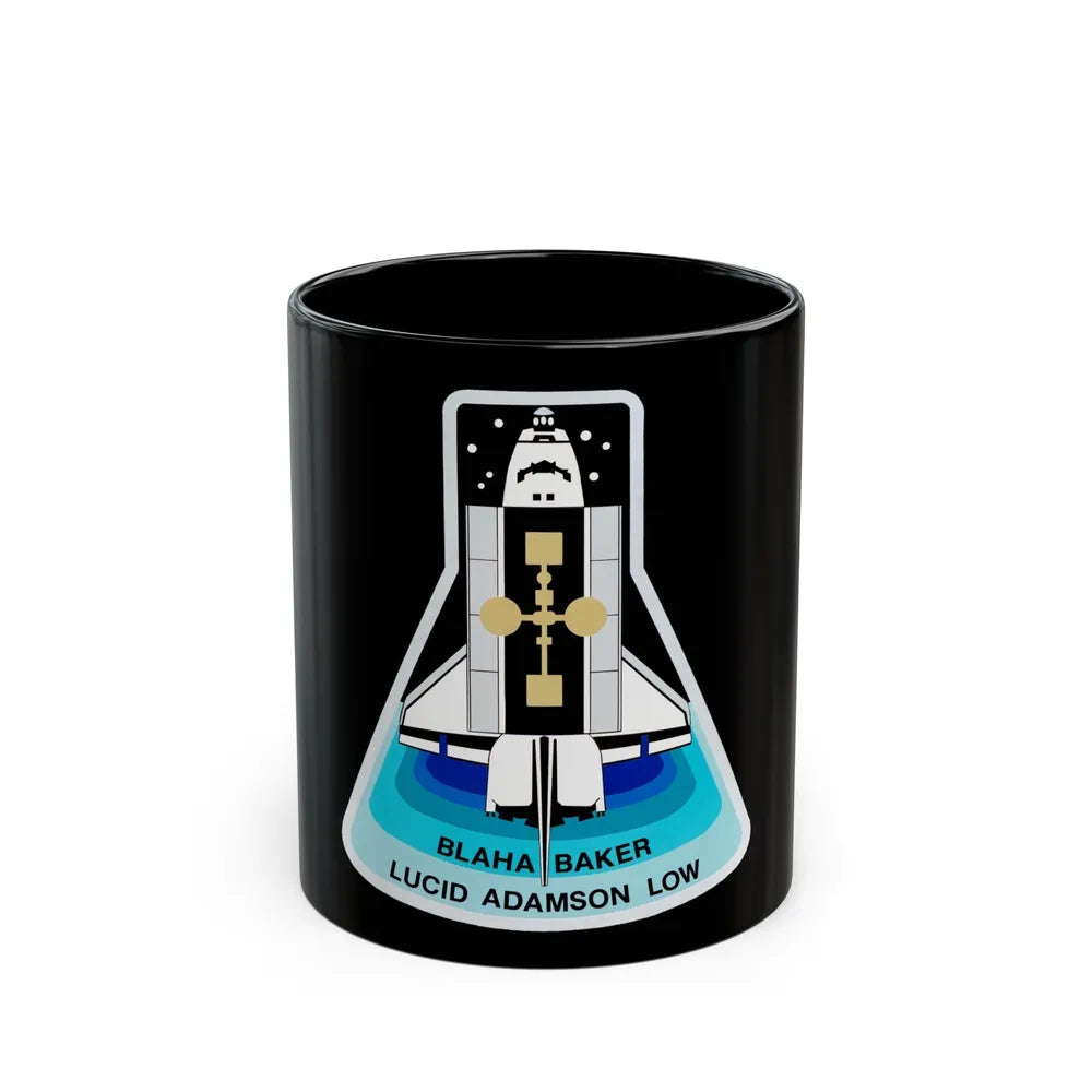 STS 43 (NASA) Black Coffee Mug-11oz-Go Mug Yourself