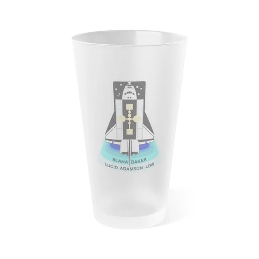 STS 43 (NASA) Frosted Pint Glass 16oz-16oz-Frosted-Go Mug Yourself