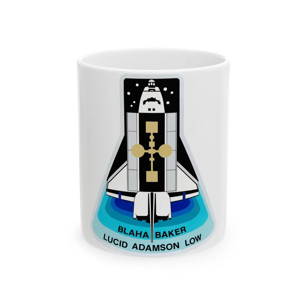 STS 43 (NASA) White Coffee Mug-11oz-Go Mug Yourself