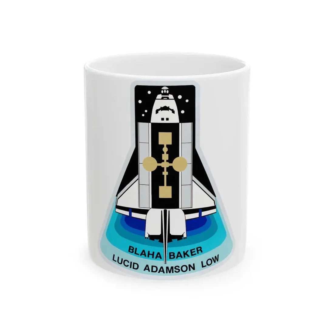 STS 43 (NASA) White Coffee Mug 11oz - Go Mug Yourself