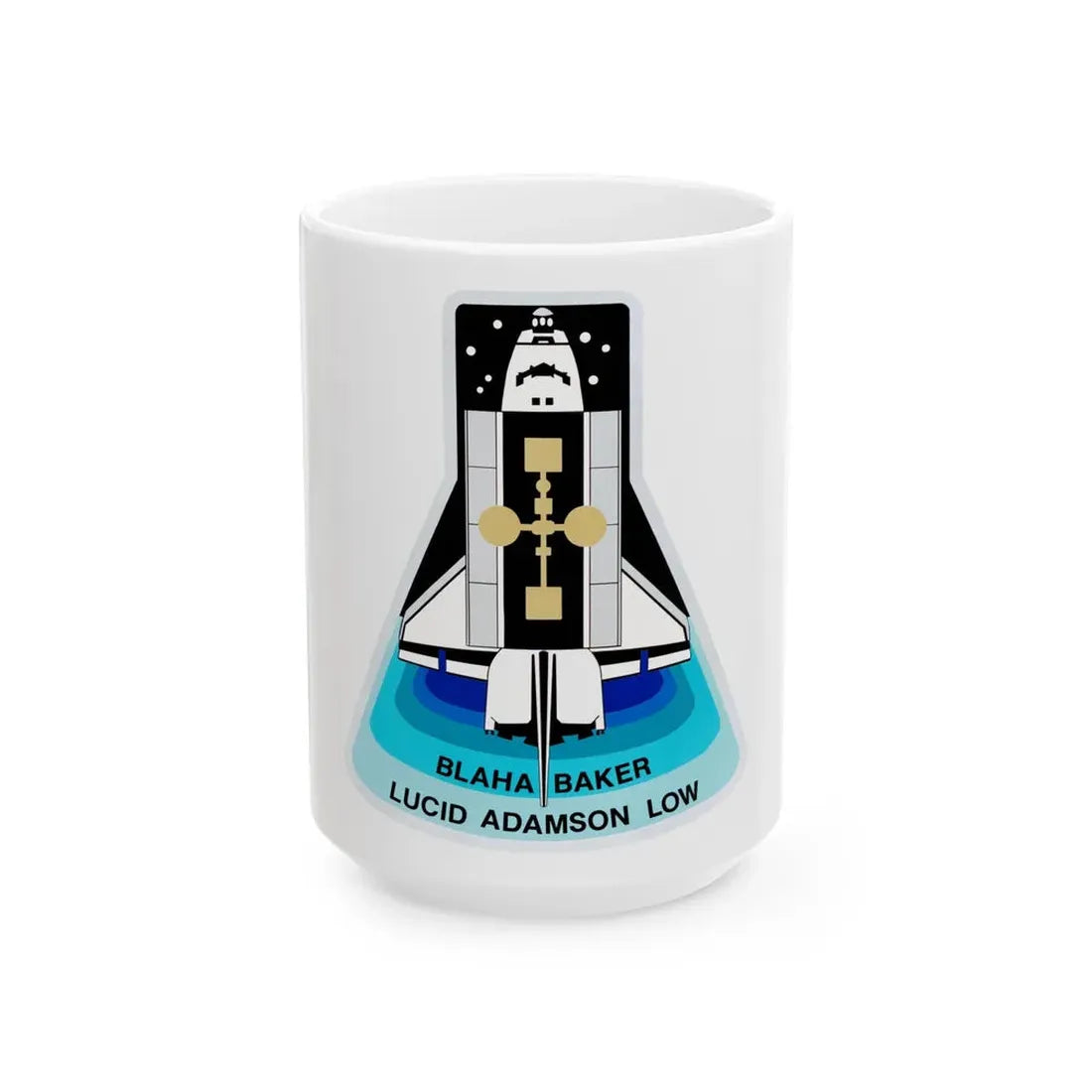 STS 43 (NASA) White Coffee Mug 15oz - Go Mug Yourself