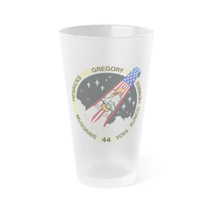 STS 44 (NASA) Frosted Pint Glass 16oz-16oz-Frosted-Go Mug Yourself