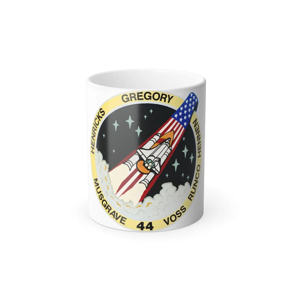 STS 44 Patch NASA - Color Changing Mug 11oz-11oz-Go Mug Yourself