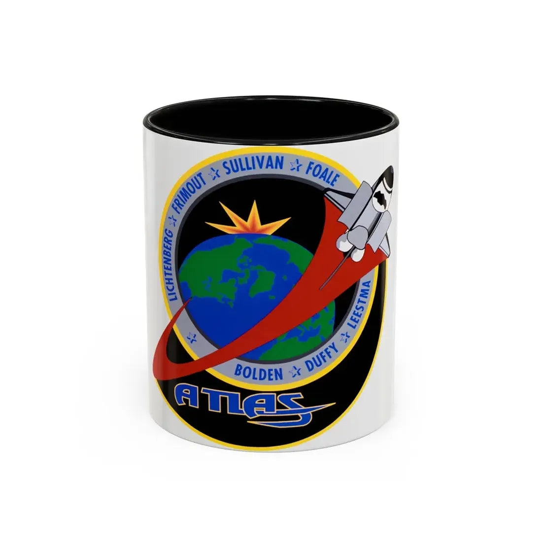 STS 45 (NASA) Accent Coffee Mug 11oz Black - Go Mug Yourself