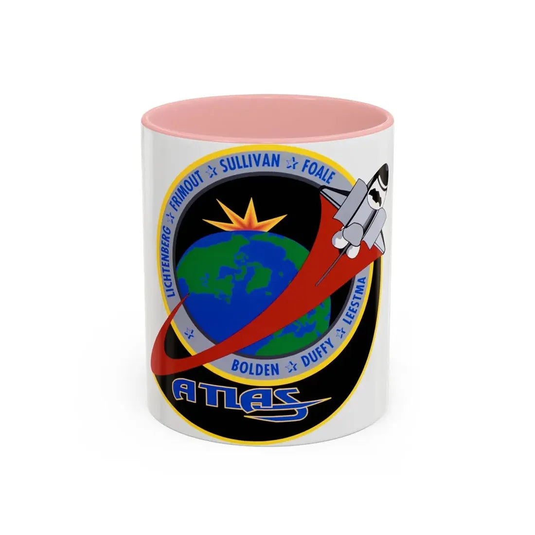 STS 45 (NASA) Accent Coffee Mug 11oz Pink - Go Mug Yourself